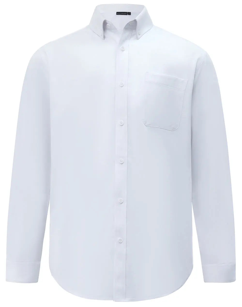 Benchmark Men's Smart Casual Cotton Blend Long Sleeve Shirt M7009L